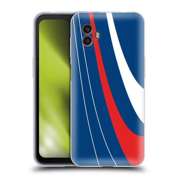 Ameritech Graphics Red And White Swirl Soft Gel Case for Samsung Galaxy Xcover6 Pro/Pro2
