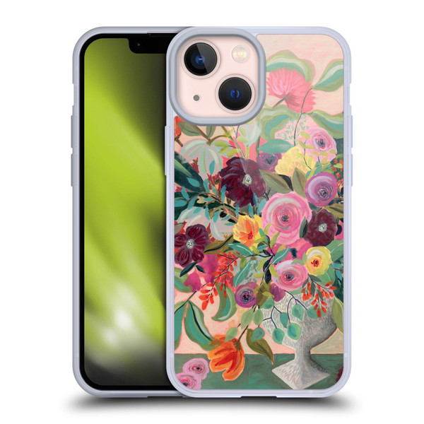 Suzanne Allard Floral Art Floral Centerpiece Soft Gel Case for Apple iPhone 13 Mini