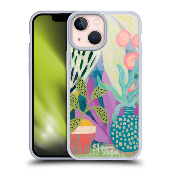 Suzanne Allard Floral Art Palm Heaven Soft Gel Case for Apple iPhone 13 Mini