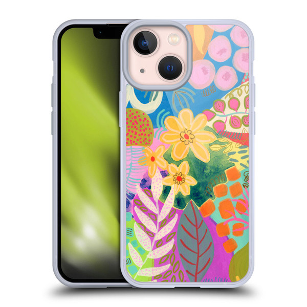 Suzanne Allard Floral Art Yellow Daisies Soft Gel Case for Apple iPhone 13 Mini