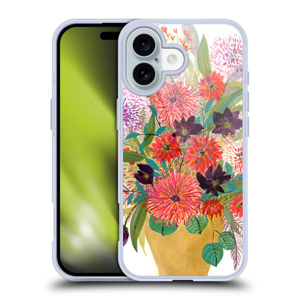 Suzanne Allard Floral Art Celebration Soft Gel Case for Apple iPhone 16