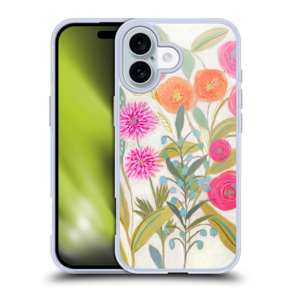 Suzanne Allard Floral Art Joyful Garden Plants Soft Gel Case for Apple iPhone 16