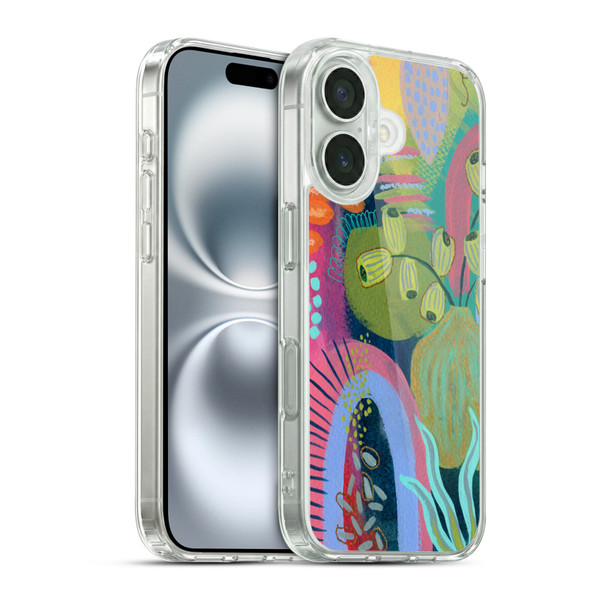 Suzanne Allard Floral Art Seed Pod Soft Gel Case for Apple iPhone 16 & MagSafe
