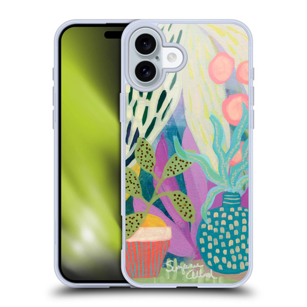 Suzanne Allard Floral Art Palm Heaven Soft Gel Case for Apple iPhone 16 Plus