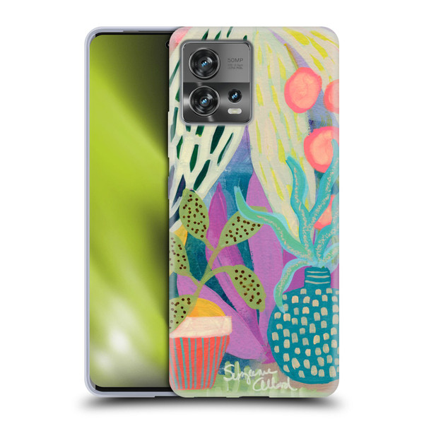 Suzanne Allard Floral Art Palm Heaven Soft Gel Case for Motorola Moto Edge 30 Fusion