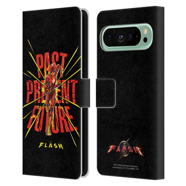The Flash 2023 Graphics Speed Force Leather Book Wallet Case Cover For Google Pixel 9 Pro XL