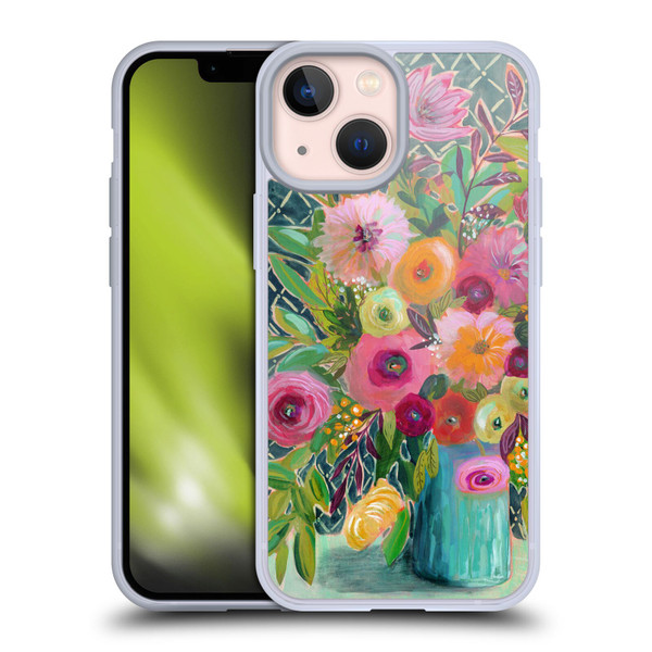 Suzanne Allard Floral Graphics Hope Springs Soft Gel Case for Apple iPhone 13 Mini