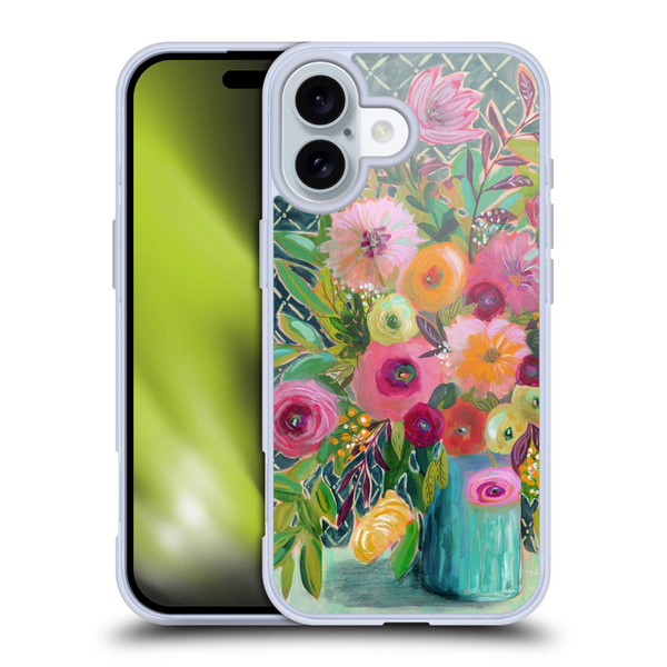 Suzanne Allard Floral Graphics Hope Springs Soft Gel Case for Apple iPhone 16
