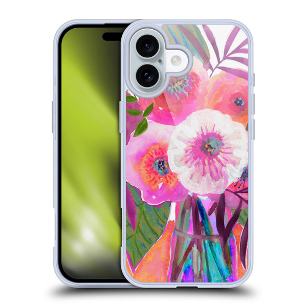 Suzanne Allard Floral Graphics Sunrise Bouquet Purples Soft Gel Case for Apple iPhone 16