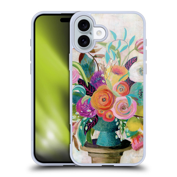 Suzanne Allard Floral Graphics Charleston Glory Soft Gel Case for Apple iPhone 16 Plus