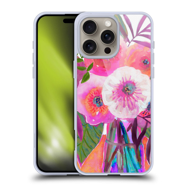 Suzanne Allard Floral Graphics Sunrise Bouquet Purples Soft Gel Case for Apple iPhone 16 Pro Max