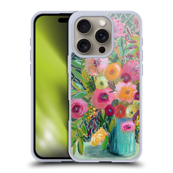 Suzanne Allard Floral Graphics Hope Springs Soft Gel Case for Apple iPhone 16 Pro