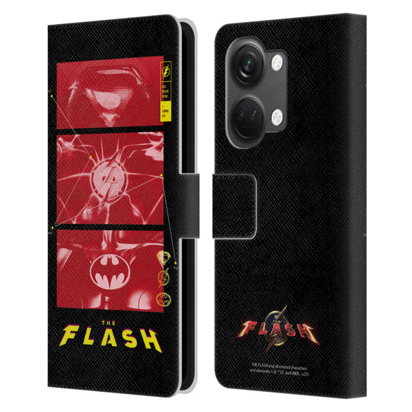 The Flash 2023 Graphics Suit Logos Leather Book Wallet Case Cover For OnePlus Nord 3 5G