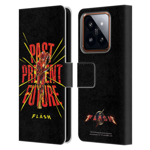 The Flash 2023 Graphics Speed Force Leather Book Wallet Case Cover For Xiaomi 14