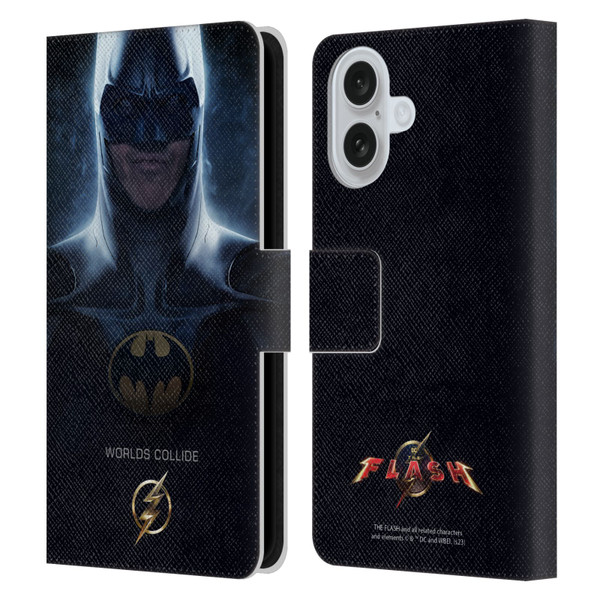 The Flash 2023 Poster Batman Leather Book Wallet Case Cover For Apple iPhone 16