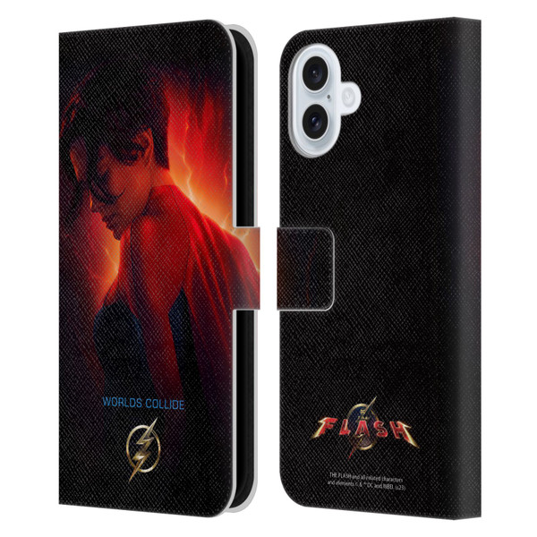 The Flash 2023 Poster Supergirl Leather Book Wallet Case Cover For Apple iPhone 16 Plus