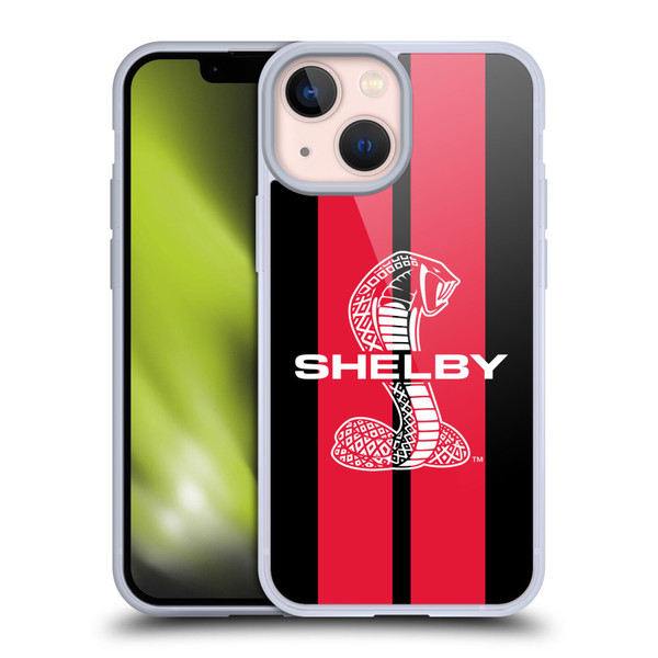 Shelby Car Graphics Red Soft Gel Case for Apple iPhone 13 Mini & MagSafe