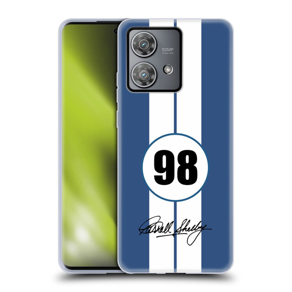 Shelby Car Graphics 1965 427 S/C Blue Soft Gel Case for Motorola Edge 40 Neo 5G