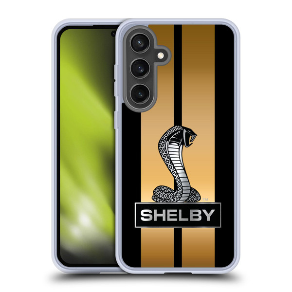 Shelby Car Graphics Gold Soft Gel Case for Samsung Galaxy S24 FE & MagSafe