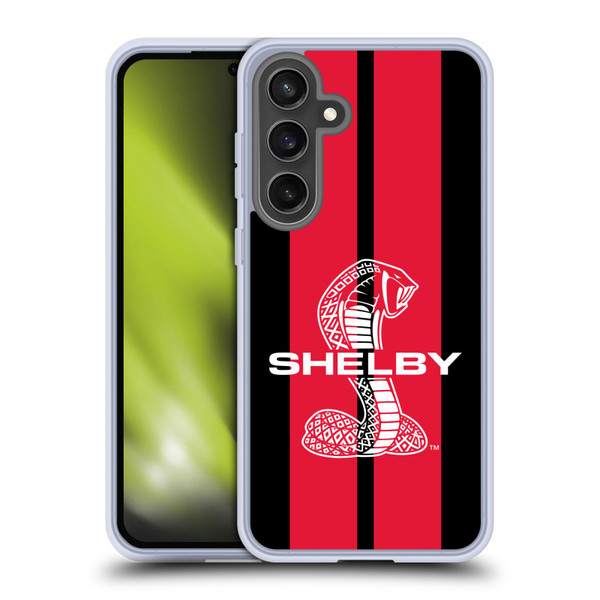 Shelby Car Graphics Red Soft Gel Case for Samsung Galaxy S24 FE & MagSafe