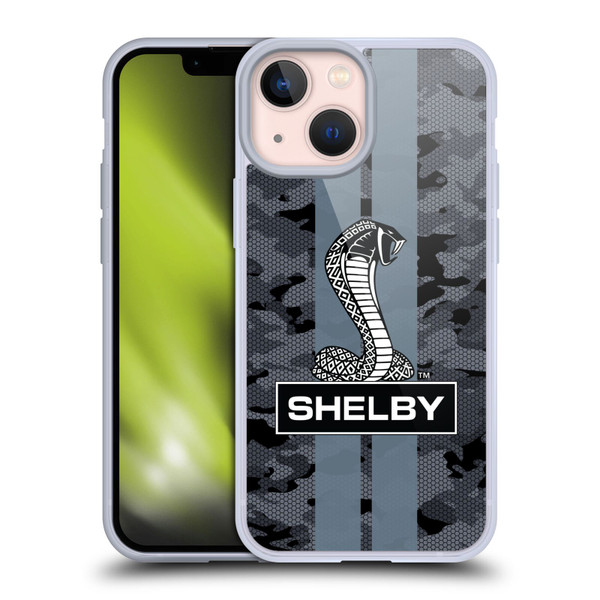 Shelby Logos Camouflage Soft Gel Case for Apple iPhone 13 Mini