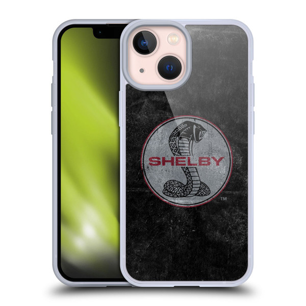 Shelby Logos Distressed Black Soft Gel Case for Apple iPhone 13 Mini