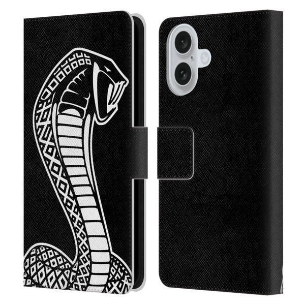 Shelby Logos Oversized Leather Book Wallet Case Cover For Apple iPhone 16