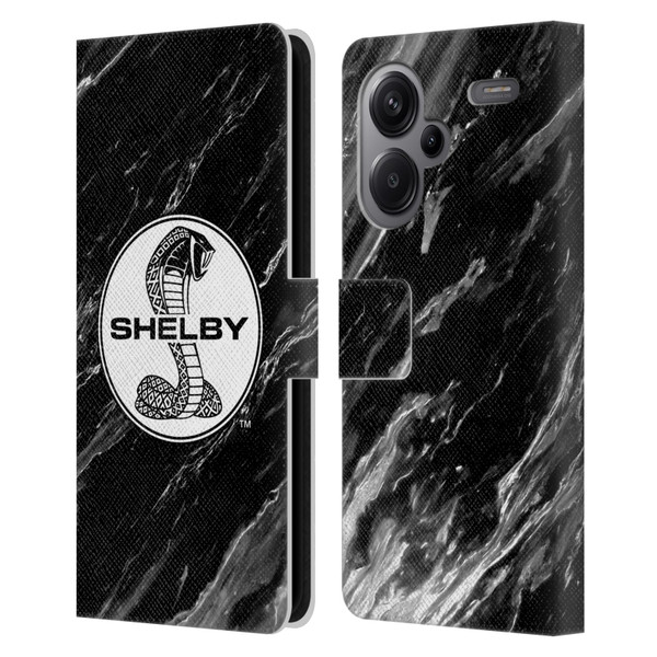 Shelby Logos Marble Leather Book Wallet Case Cover For Xiaomi Redmi Note 13 Pro Plus 5G
