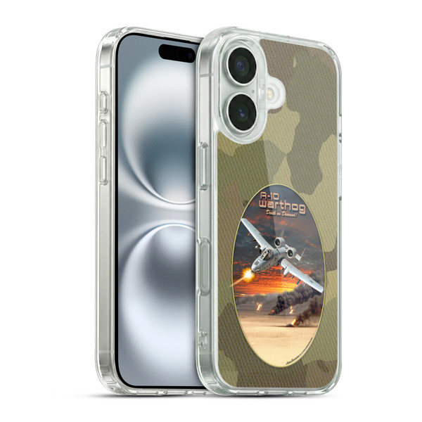 Larry Grossman Retro Collection A-10 Warthog Soft Gel Case for Apple iPhone 16 & MagSafe