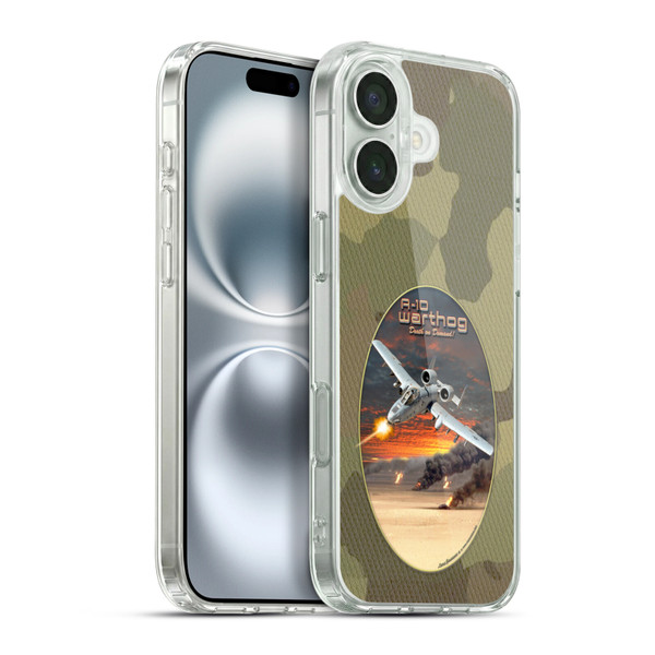 Larry Grossman Retro Collection A-10 Warthog Soft Gel Case for Apple iPhone 16 Plus & MagSafe