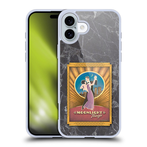 Larry Grossman Retro Collection Moonlight Tango Soft Gel Case for Apple iPhone 16 Plus