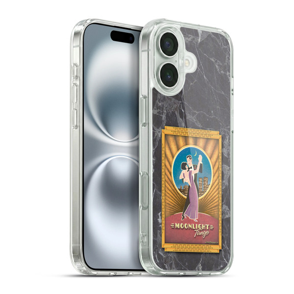 Larry Grossman Retro Collection Moonlight Tango Soft Gel Case for Apple iPhone 16 Plus & MagSafe