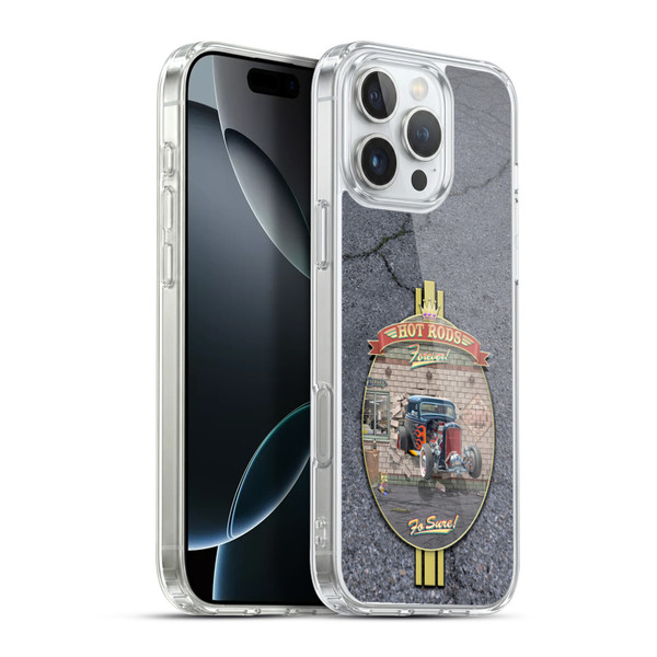 Larry Grossman Retro Collection Hot Rods Forever Soft Gel Case for Apple iPhone 16 Pro Max & MagSafe