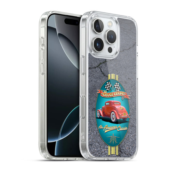 Larry Grossman Retro Collection Deuce Coupe Classic Soft Gel Case for Apple iPhone 16 Pro & MagSafe
