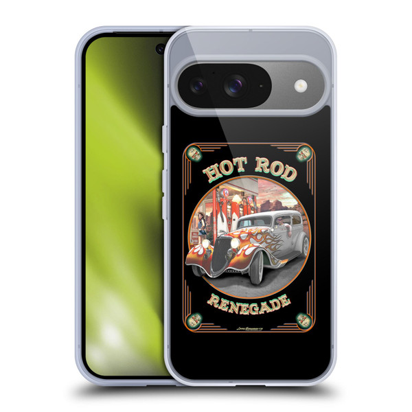 Larry Grossman Retro Collection Hot Rod Renegade Soft Gel Case for Google Pixel 9 / Pixel 9 Pro