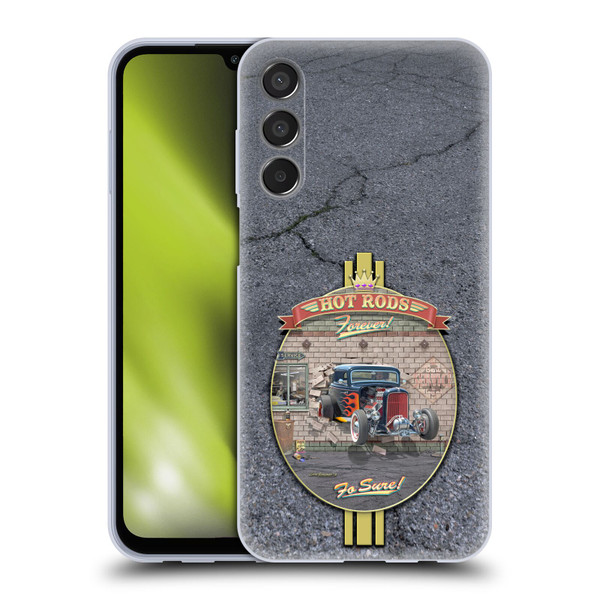 Larry Grossman Retro Collection Hot Rods Forever Soft Gel Case for Samsung Galaxy M15/F15 5G