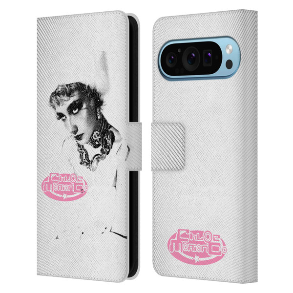 Chloe Moriondo Graphics Portrait Leather Book Wallet Case Cover For Google Pixel 9 / Pixel 9 Pro