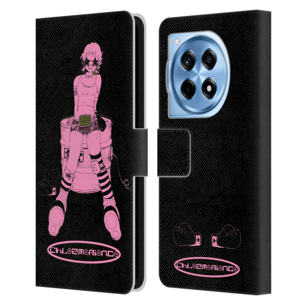 Chloe Moriondo Graphics Pink Leather Book Wallet Case Cover For OnePlus 12R