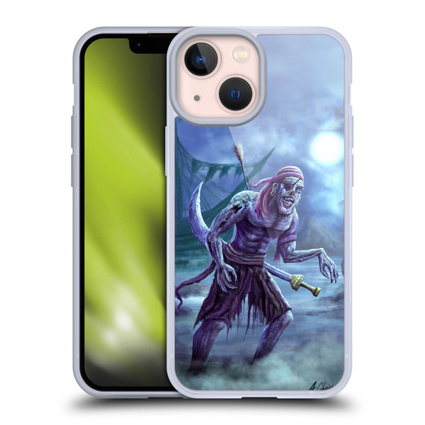 Anthony Christou Art Zombie Pirate Soft Gel Case for Apple iPhone 13 Mini