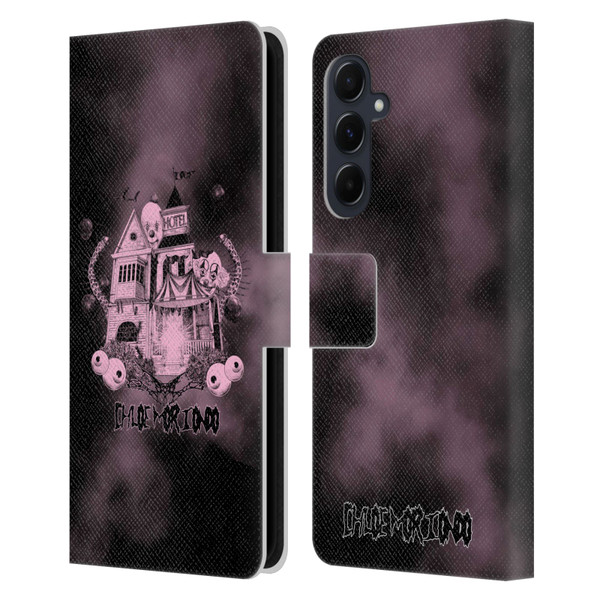 Chloe Moriondo Graphics Hotel Leather Book Wallet Case Cover For Samsung Galaxy A55 5G