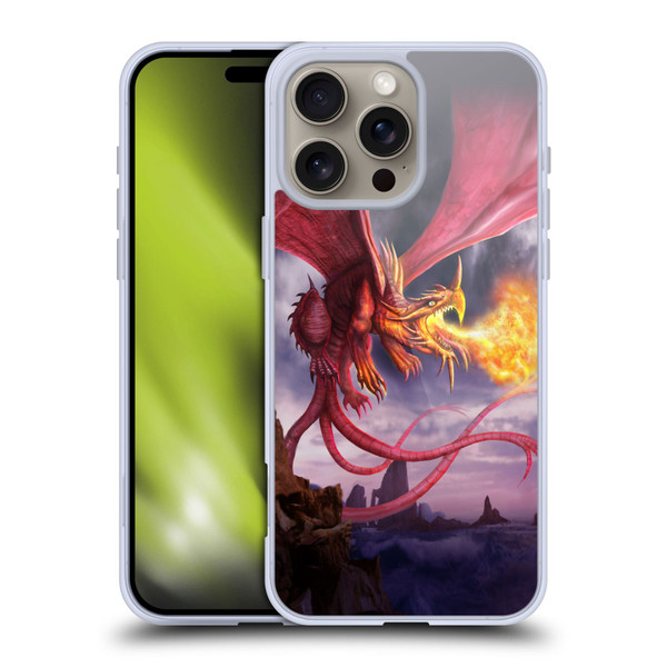 Anthony Christou Art Fire Dragon Soft Gel Case for Apple iPhone 16 Pro Max