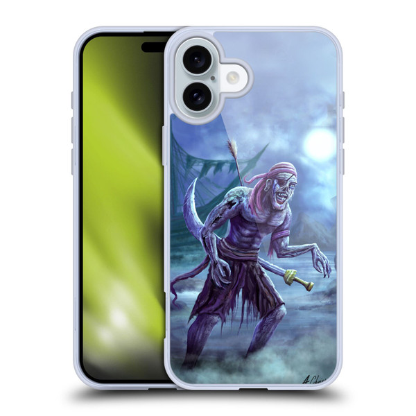 Anthony Christou Art Zombie Pirate Soft Gel Case for Apple iPhone 16 Plus