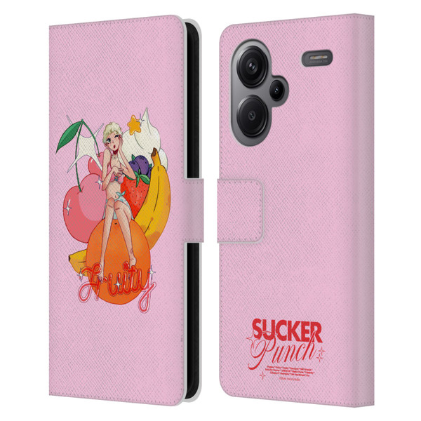 Chloe Moriondo Graphics Fruity Leather Book Wallet Case Cover For Xiaomi Redmi Note 13 Pro Plus 5G