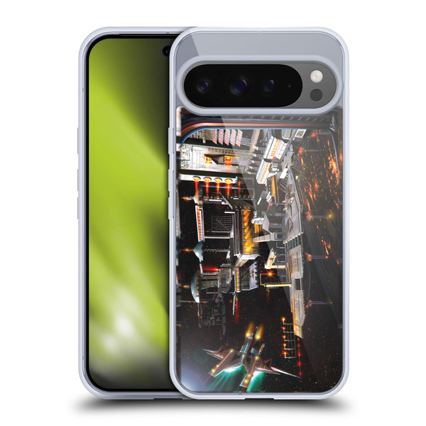Anthony Christou Art Space Station Soft Gel Case for Google Pixel 9 Pro XL