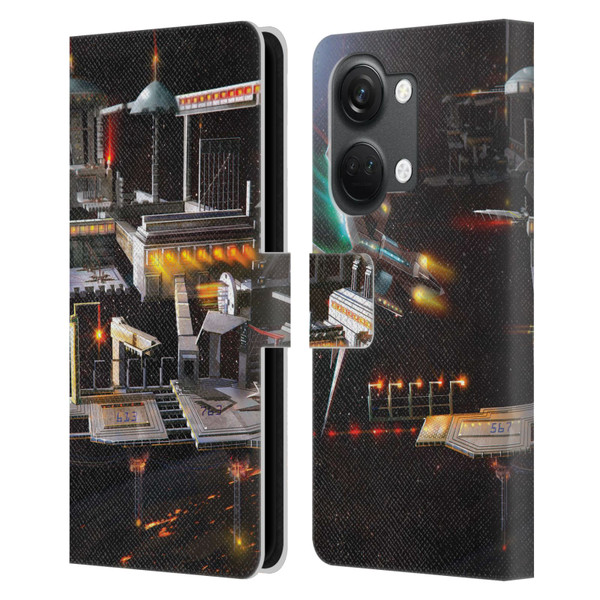 Anthony Christou Art Space Station Leather Book Wallet Case Cover For OnePlus Nord 3 5G