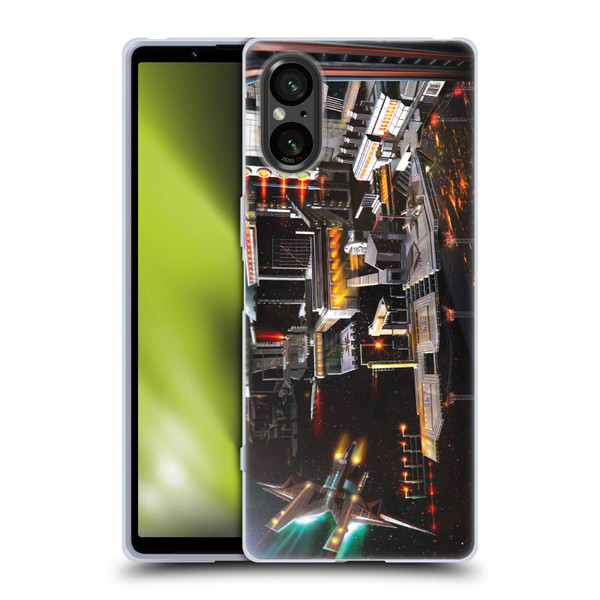 Anthony Christou Art Space Station Soft Gel Case for Sony Xperia 5 V 5G