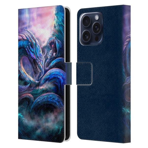 Anthony Christou Fantasy Art Leviathan Dragon Leather Book Wallet Case Cover For Apple iPhone 16 Pro Max