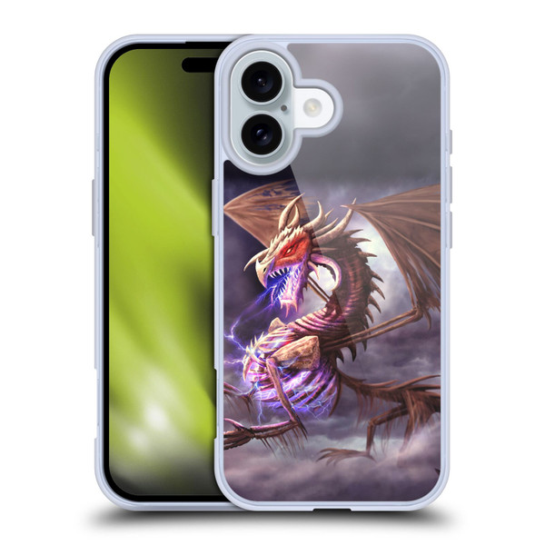 Anthony Christou Fantasy Art Bone Dragon Soft Gel Case for Apple iPhone 16