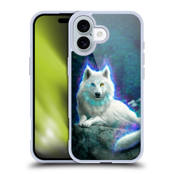 Anthony Christou Fantasy Art White Wolf Soft Gel Case for Apple iPhone 16