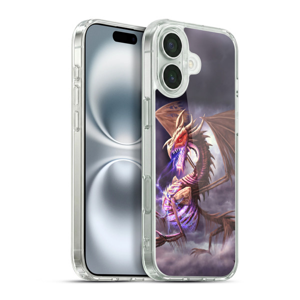 Anthony Christou Fantasy Art Bone Dragon Soft Gel Case for Apple iPhone 16 Plus & MagSafe